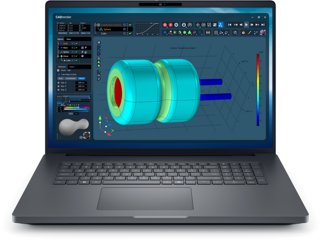 Dell Pro Max 18 Plus mobile workstation, front view